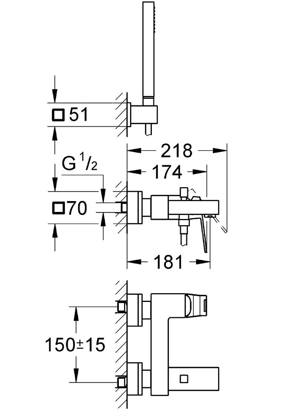 Sen bồn tắm Grohe Eurocube 23141000