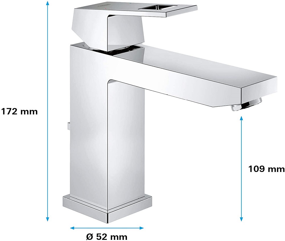 Vòi chậu Lavabo Grohe Eurocube 23445000 nóng lạnh