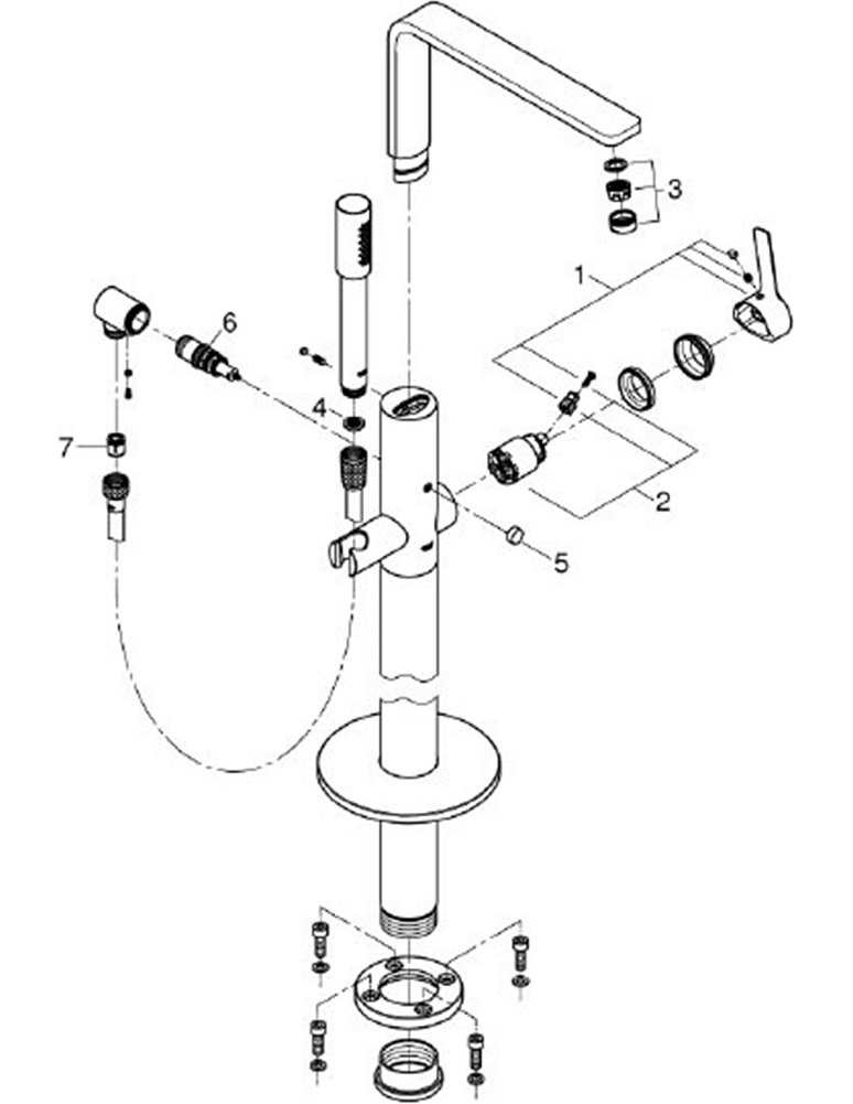 Sen bồn tắm Âm sàn Grohe Lineare 23792001