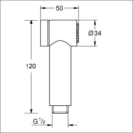 Vòi Sen xịt vệ sinh GROHE Sena Trigger Spray 35 26332000