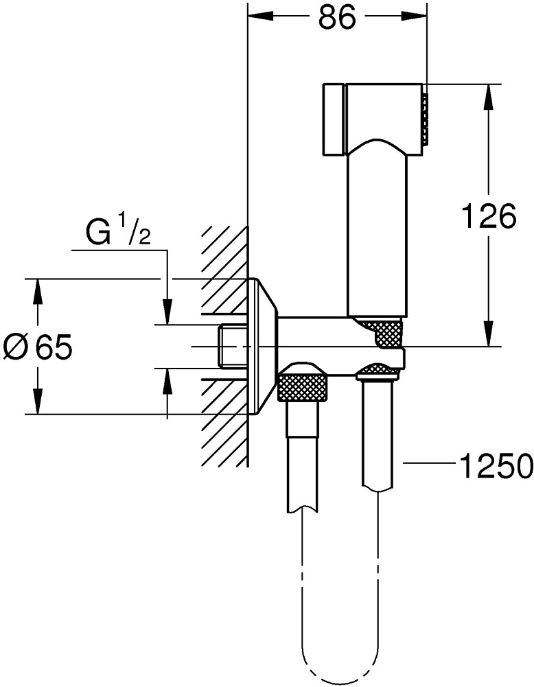 Vòi Sen xịt vệ sinh GROHE Sena Trigger Spray 35 26332000