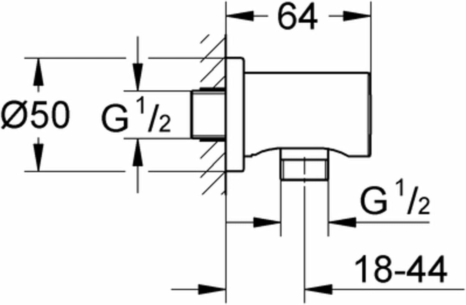 Đầu nước ra (gắn tường) sen cầm tay  Grohe Rainshower  27057000
