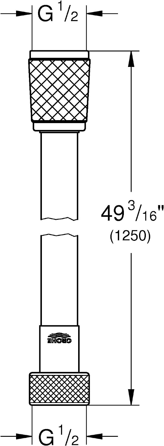 Dây sen Grohe Relexaflex 28150001   1,25m