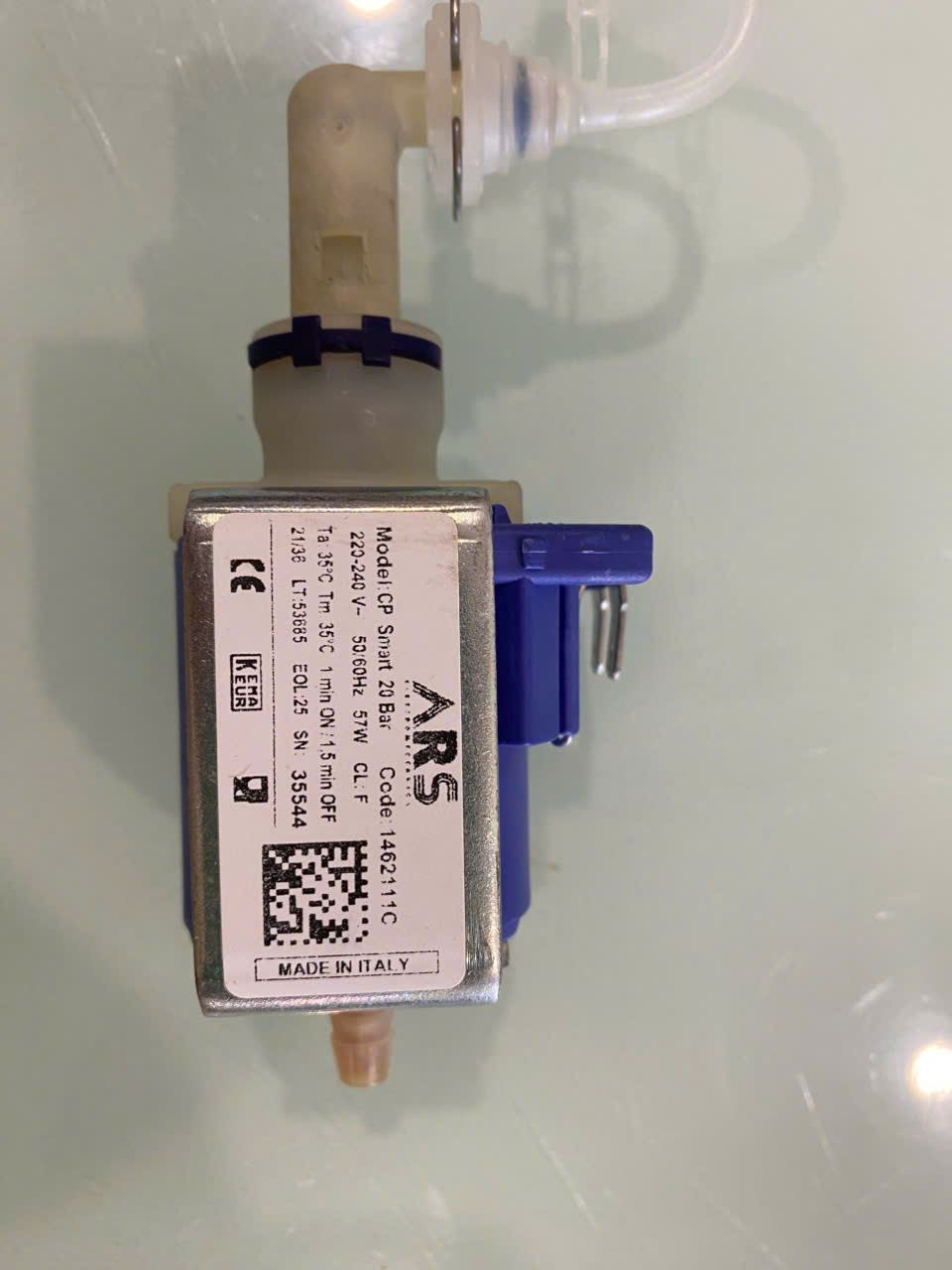 Bơm máy Inissia ARS CP Smart complete pump 20 Bar