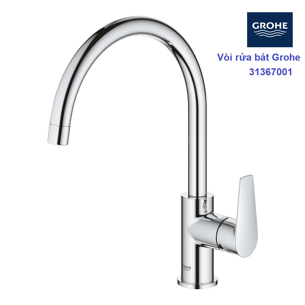 Vòi rửa bát Nóng lạnh Grohe BauEdgre 31367001