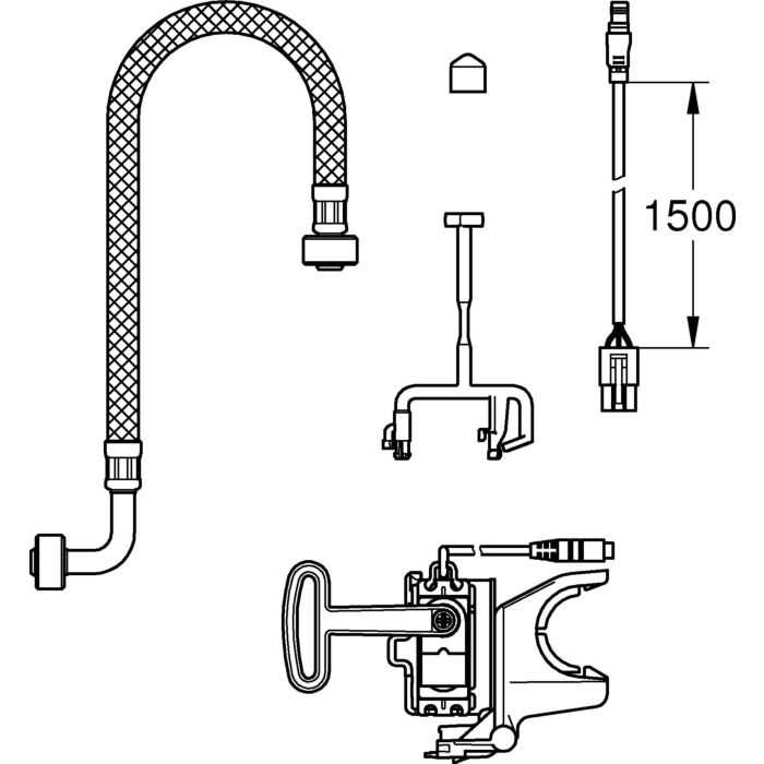 Bộ phụ kiện xả tự động Grohe Sensia Arena   46944001