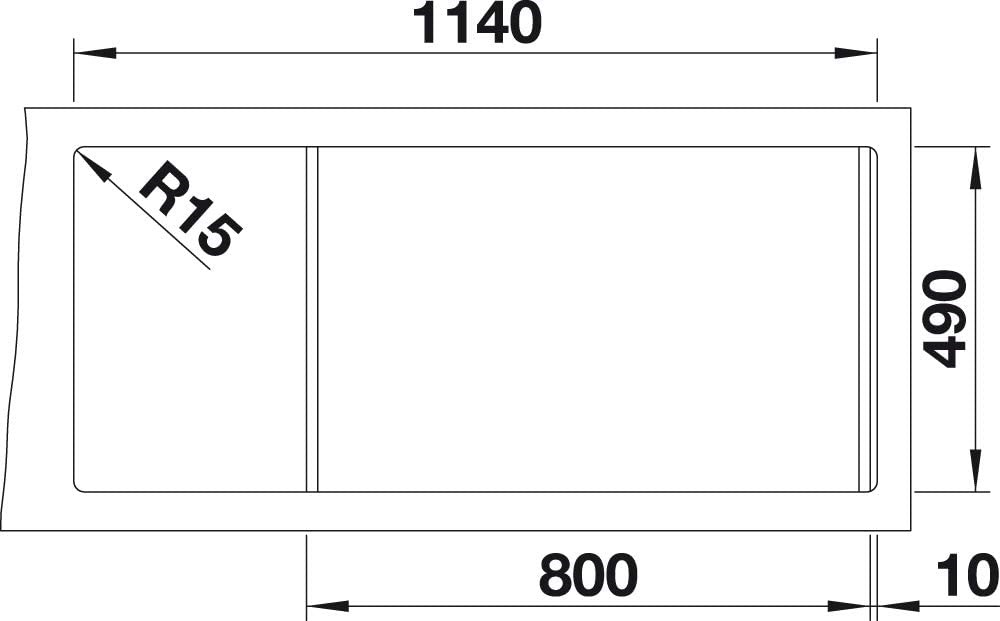 Chậu Rửa bát 2 hố chậu BLANCO BLANCO 521665 Divon II 8 S-IF