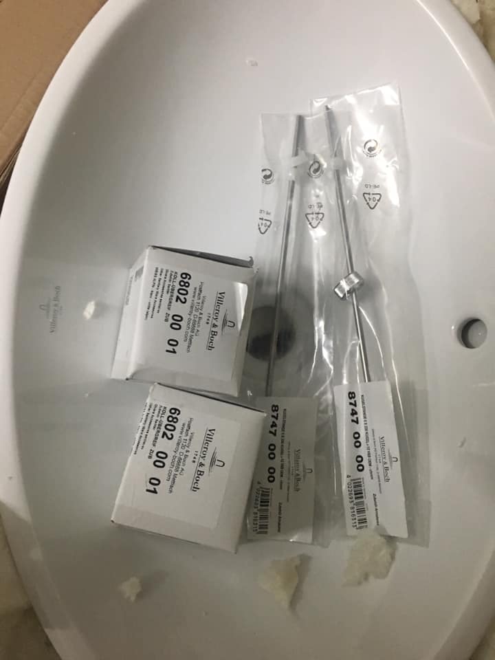 Nhấn xả nắp gốm Lavabo Villeroy & Boch  68020001