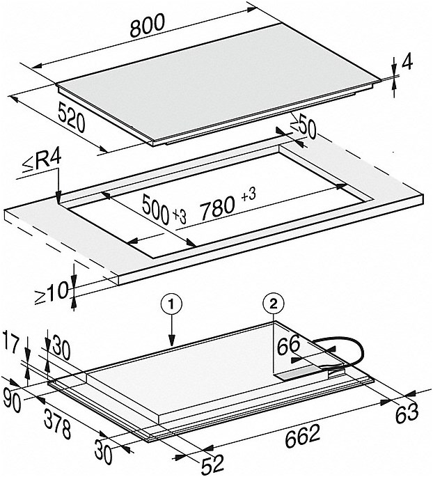 Bếp từ Miele KM 7575 FL