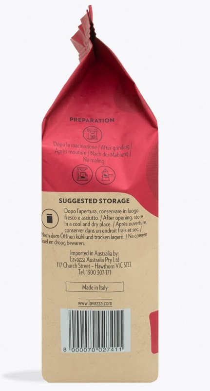 Cà phê hạt đã rang Lavazza Crema Classico 1000g