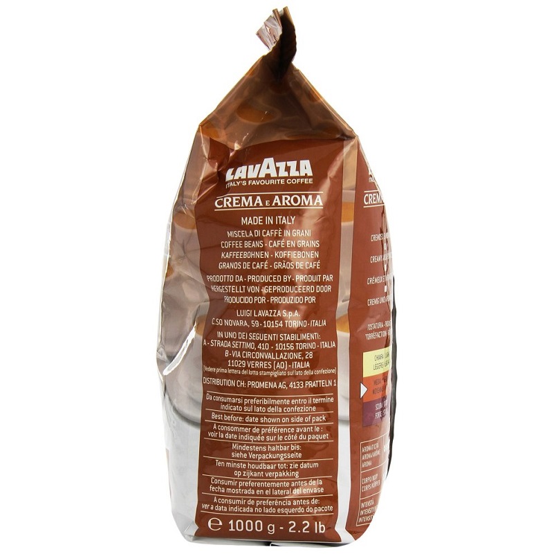 Cà phê hạt đã rang Lavazza Crema e Aroma 1000g