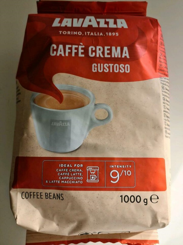Cà phê hạt đã rang Lavazza Crema Gustoso 1000g