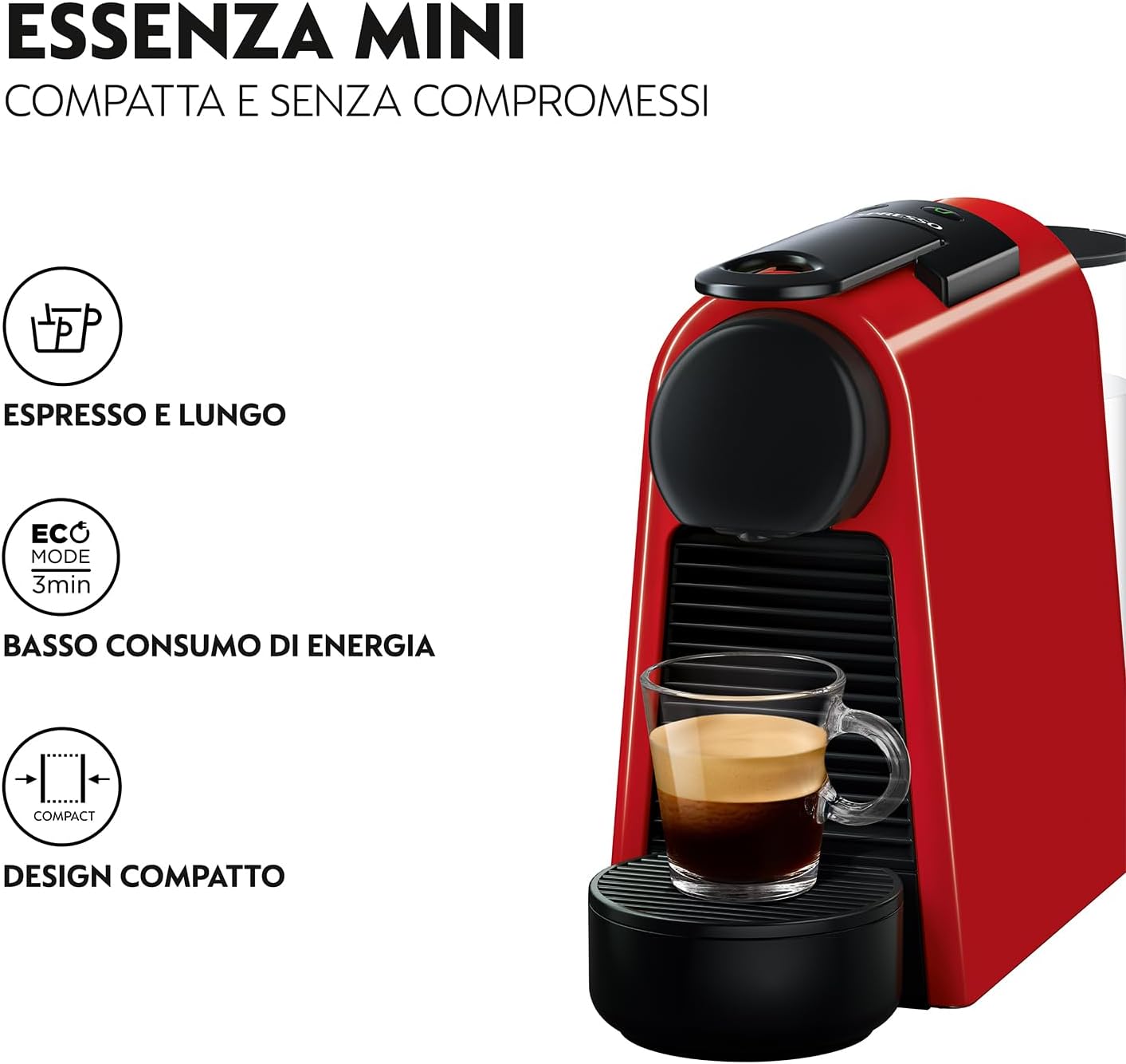 Máy pha cà phê viên nén Nespresso DeLonghi Essenza Mini Espresso EN85R