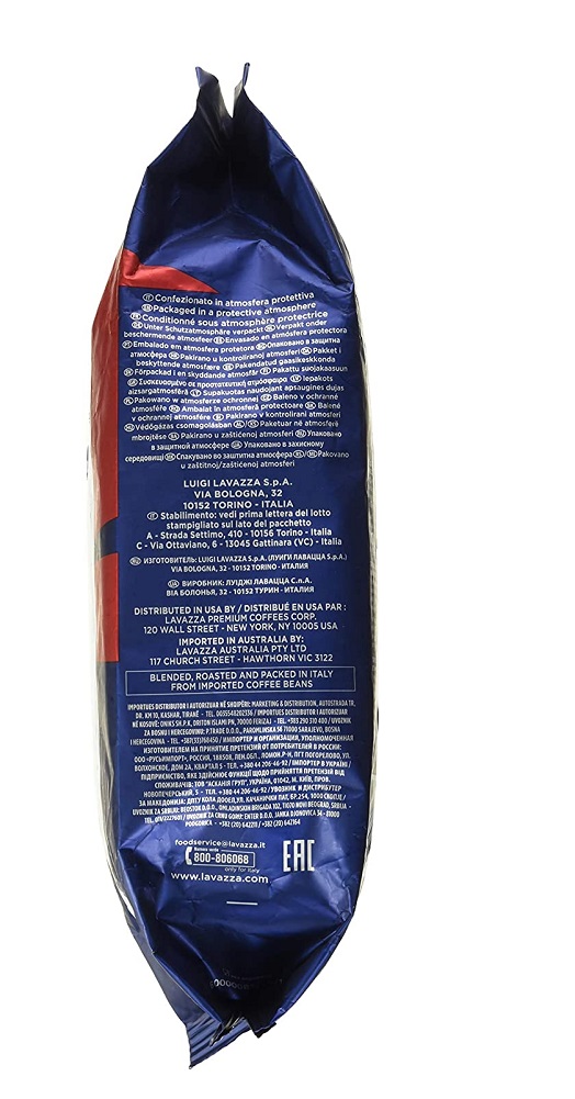 Cà phê hạt đã rang Lavazza Espresso Top Class 1000g