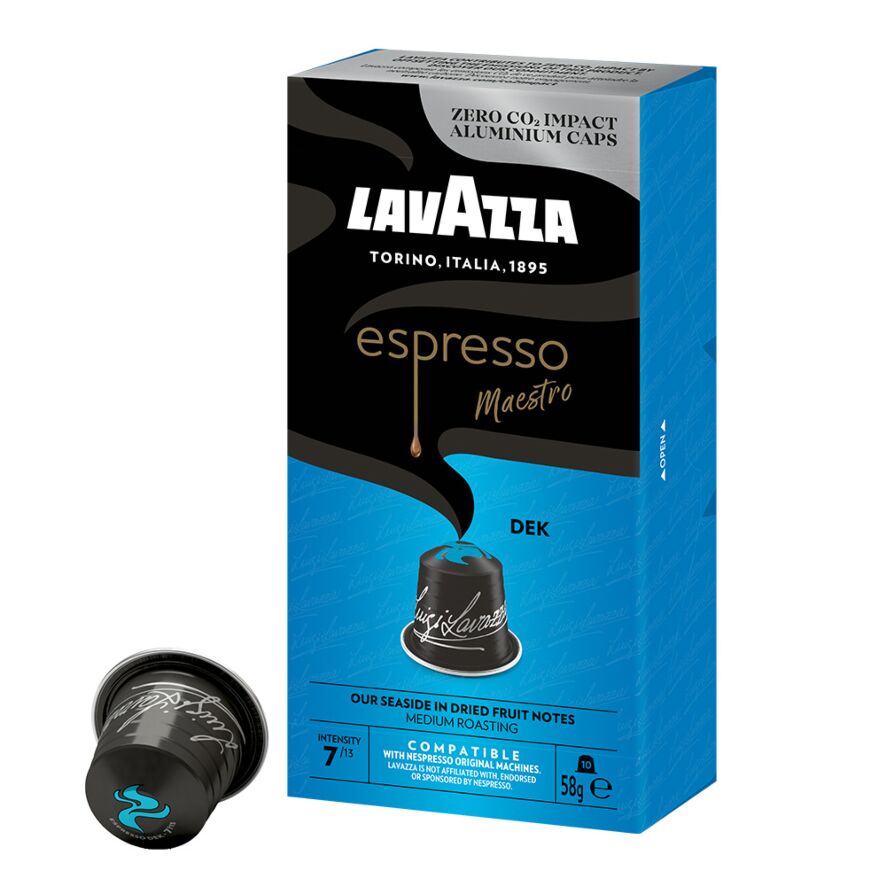 Cà phê Viên nén Nespresso Lavazza  Espresso Decaffeinated  - hộp 10 viên vỏ Nhôm
