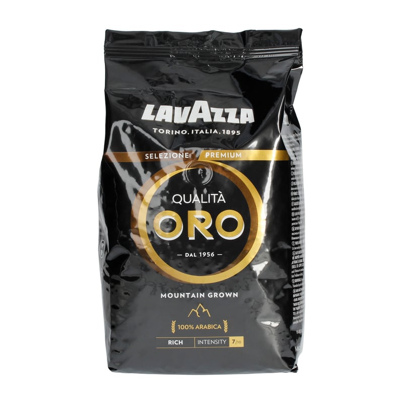 Cà phê hạt đã rang Lavazza Oro Qualita 1000g, 100% Arabica, Intensity 7/10, Made in Italy