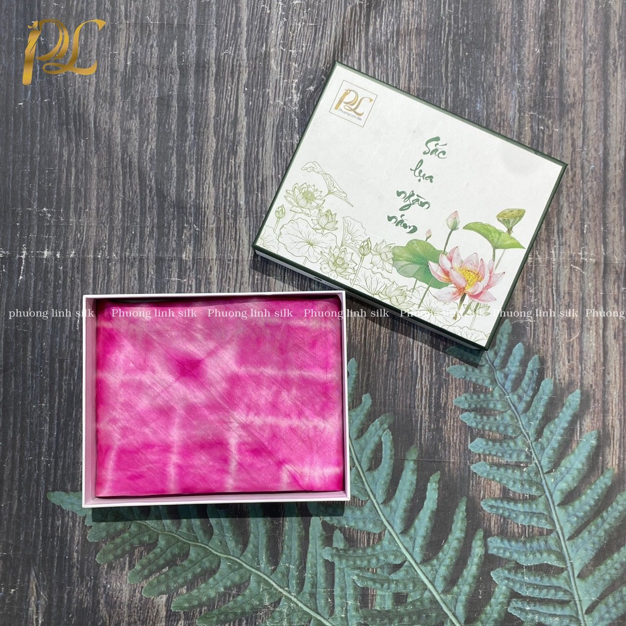 KHĂN LỤA NHẸ 100% TƠ TẰM LOANG KHỐI