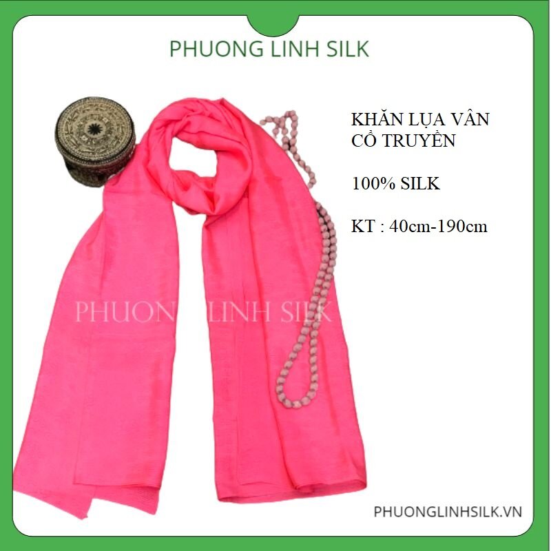 KHĂN LỤA VÂN CỔ TRUYỀN 100% TƠ TẰM 09
