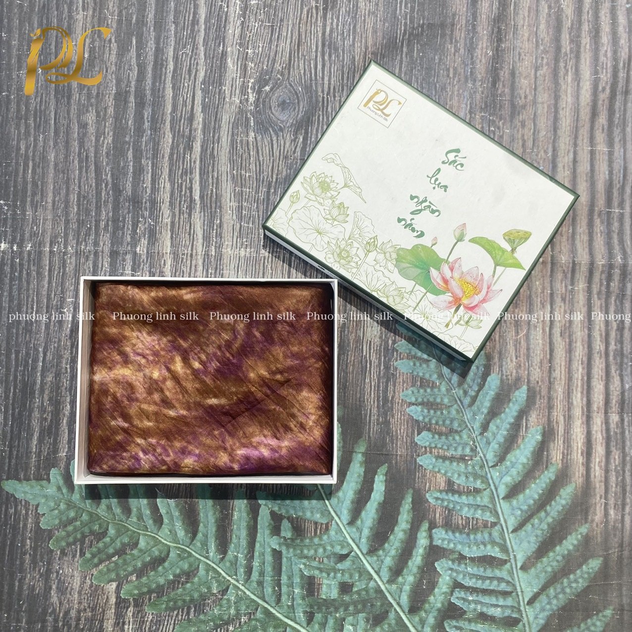 KHĂN LỤA NHẸ 100% TƠ TẰM LOANG KHỐI