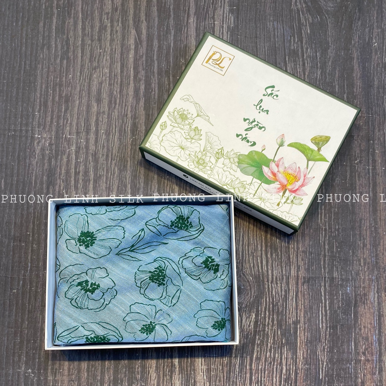 KHĂN TƠ THỦ CÔNG LANH IN NGHỆ THUẬT