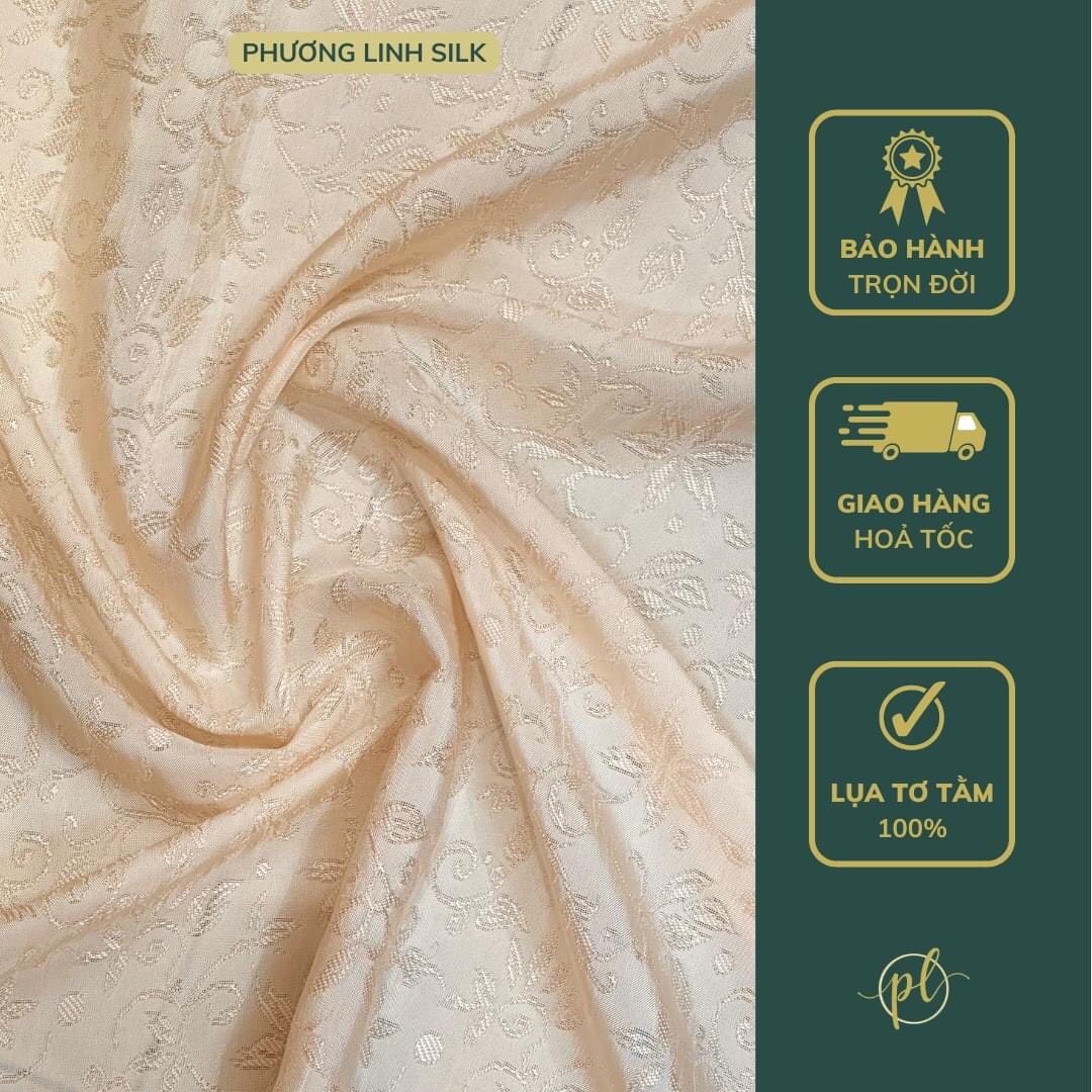 VẢI LỤA VÂN CỔ 100% TƠ TẰM