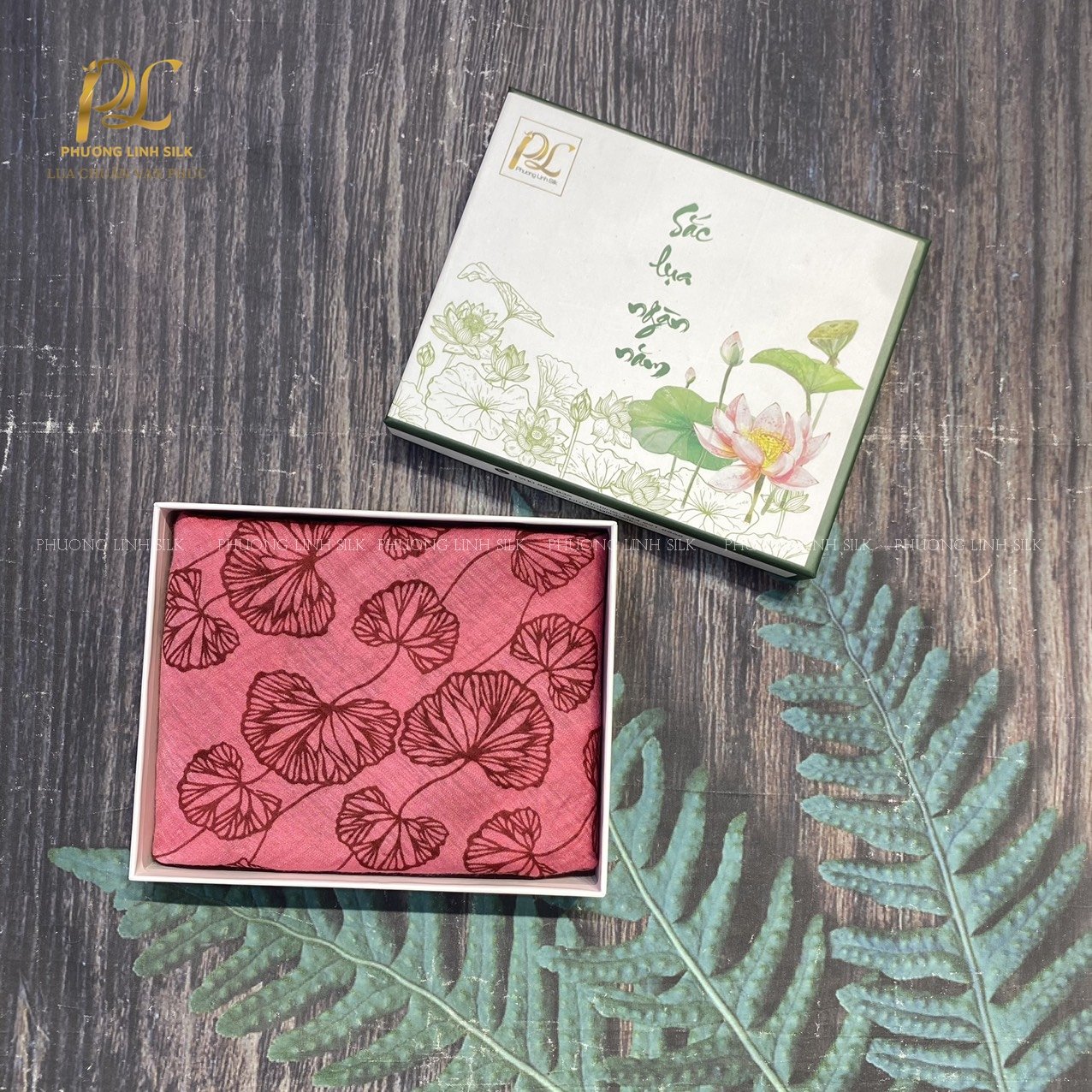 KHĂN TƠ THỦ CÔNG LANH IN NGHỆ THUẬT