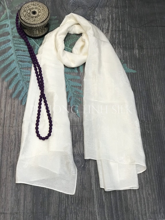 KHĂN LỤA VÂN CỔ TRUYỀN 100% TƠ TẰM 05
