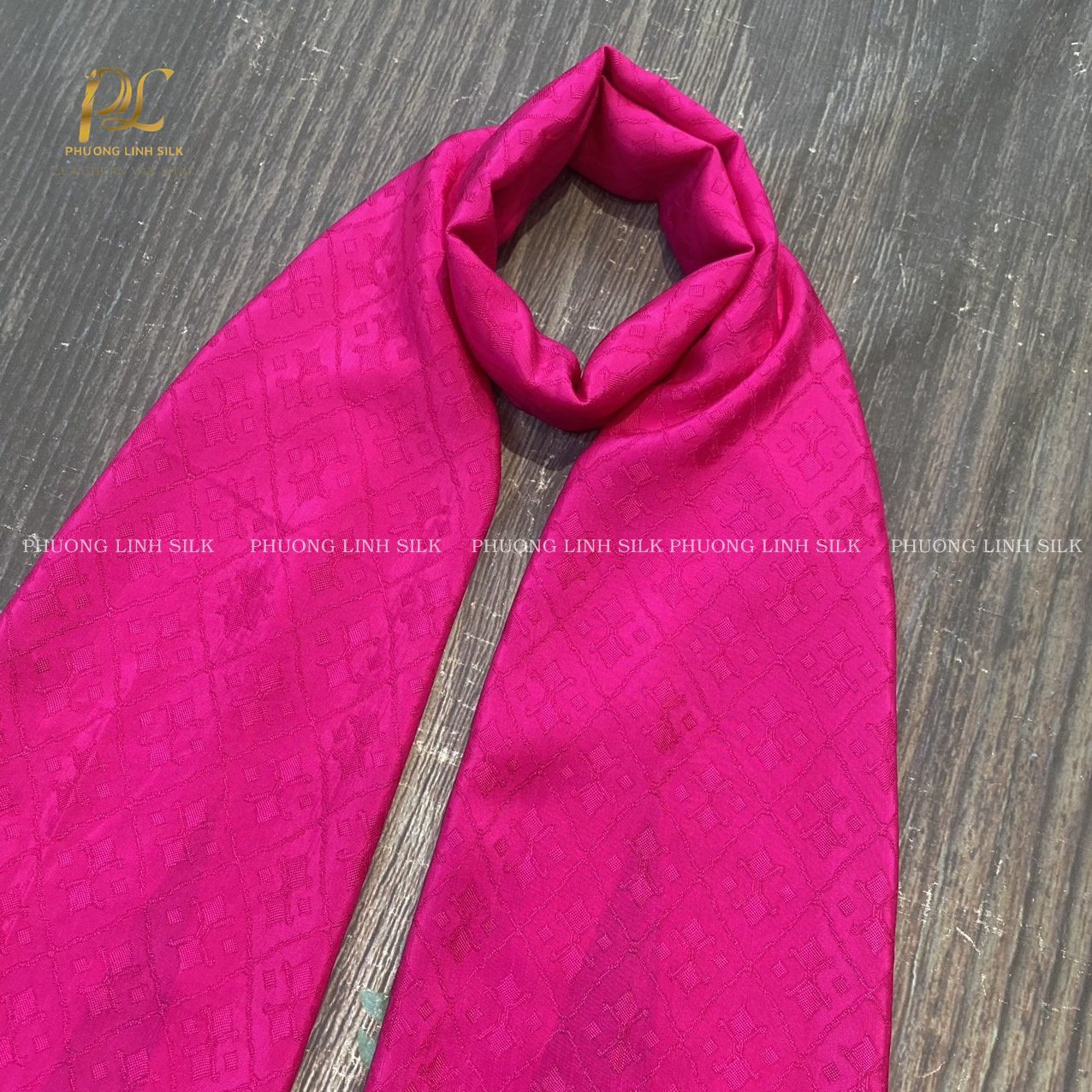 KHĂN LỤA VÂN CỔ TRUYỀN 100% TƠ TẰM 16