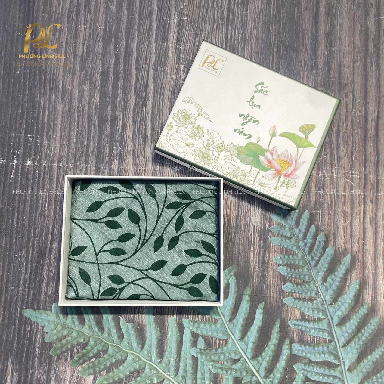 KHĂN TƠ THỦ CÔNG LANH IN NGHỆ THUẬT