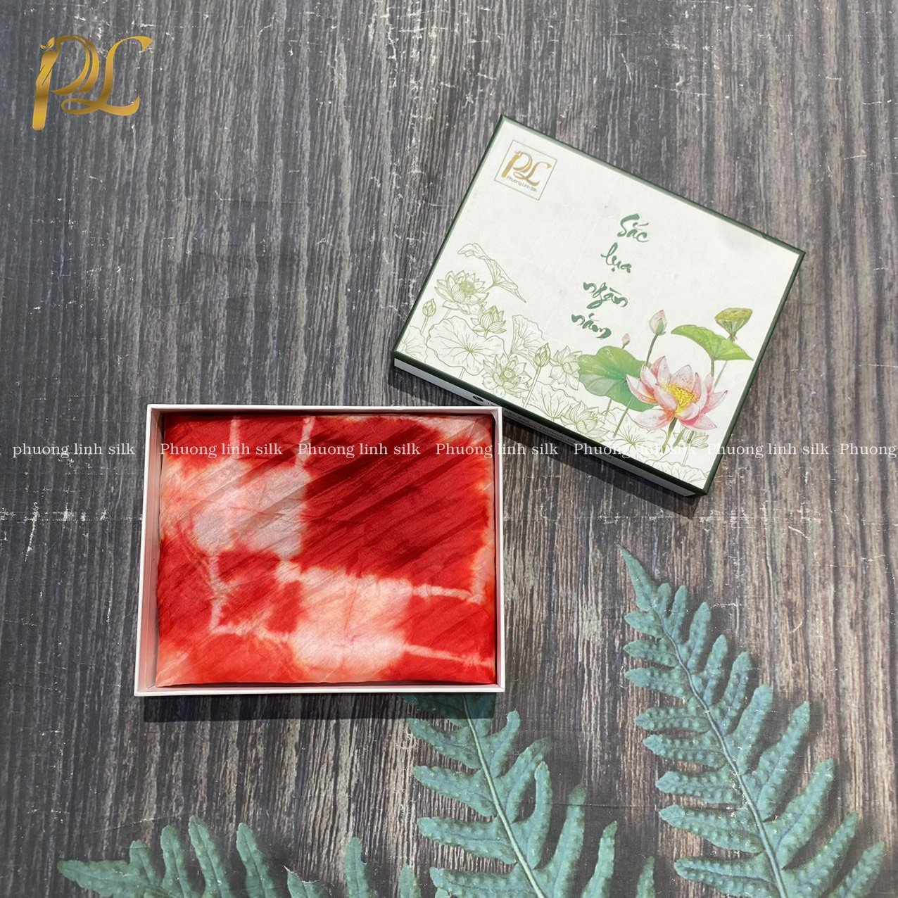 KHĂN LỤA NHẸ 100% TƠ TẰM LOANG KHỐI