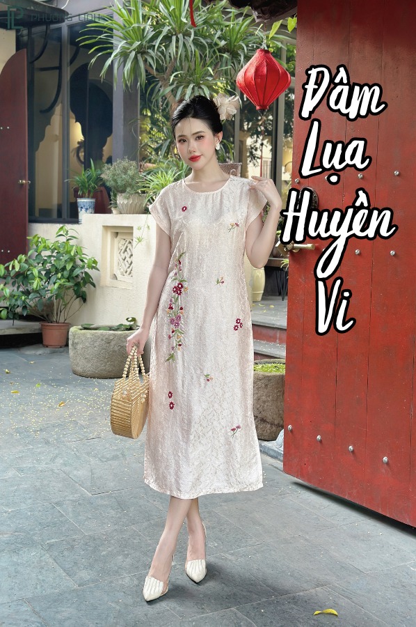 ĐẦM LỤA HUYỀN VY - HỒNG NUDE
