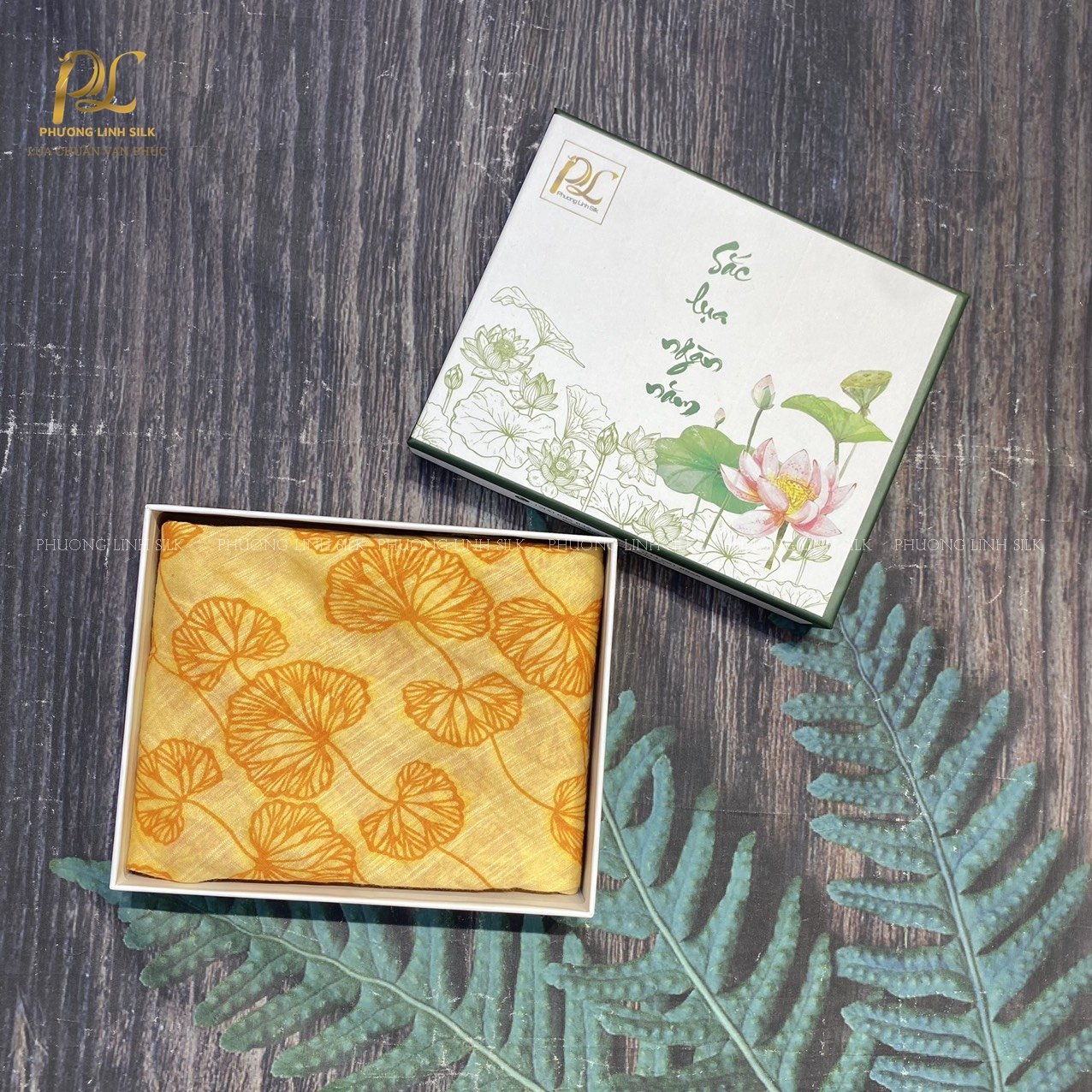 KHĂN TƠ THỦ CÔNG LANH IN NGHỆ THUẬT