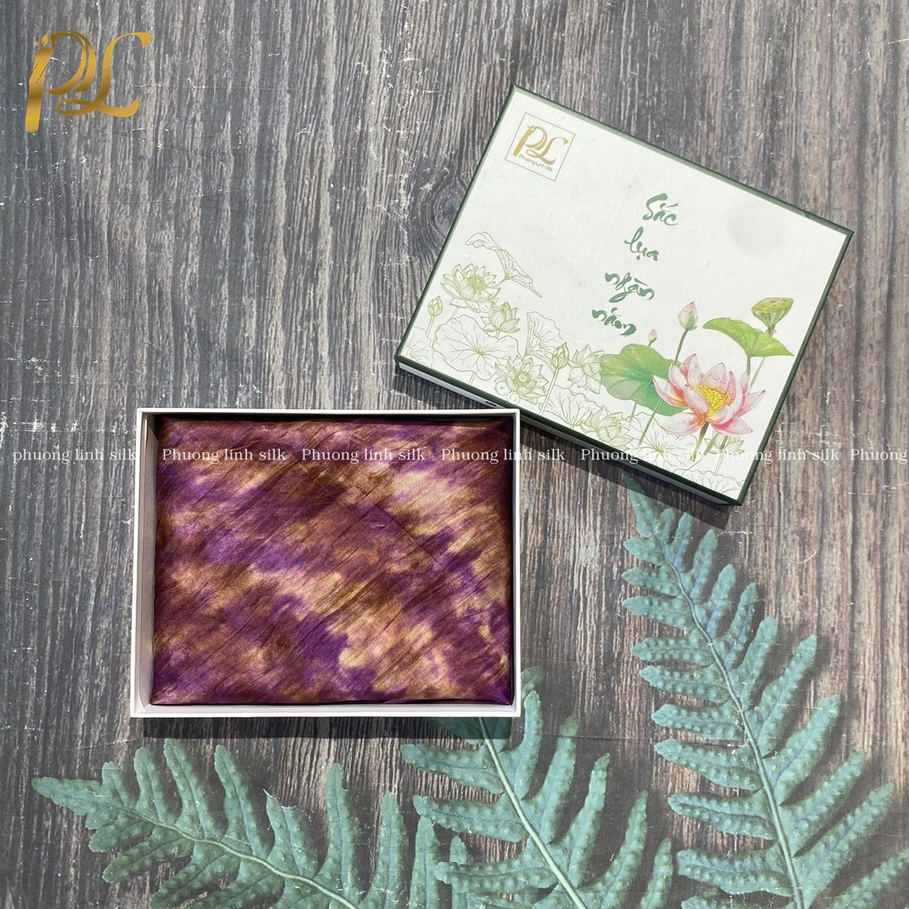 KHĂN LỤA NHẸ 100% TƠ TẰM LOANG KHỐI