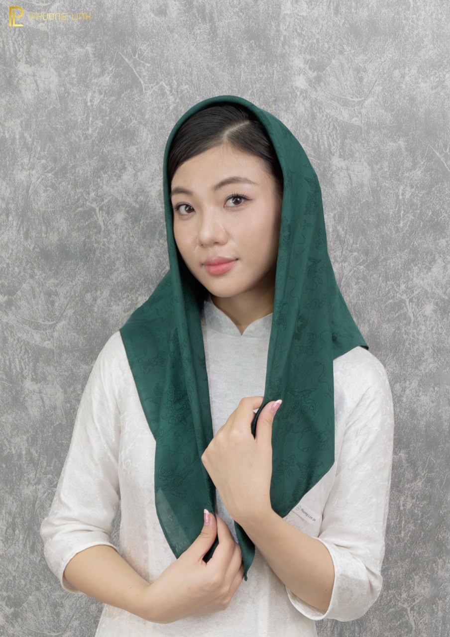 KHĂN LỤA VÂN CỔ TRUYỀN 100% - HÀ ĐÔNG VẠN PHÚC