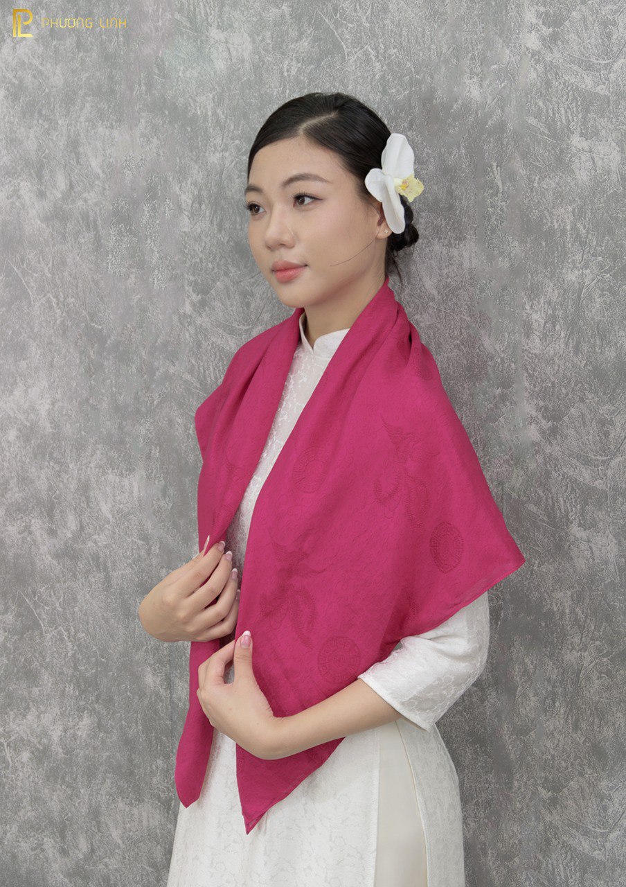 KHĂN LỤA VÂN CỔ TRUYỀN 100% - HÀ ĐÔNG VẠN PHÚC