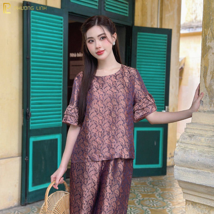 BỘ ĐỒ LỤA TƠ TẰM PHỤC LINH