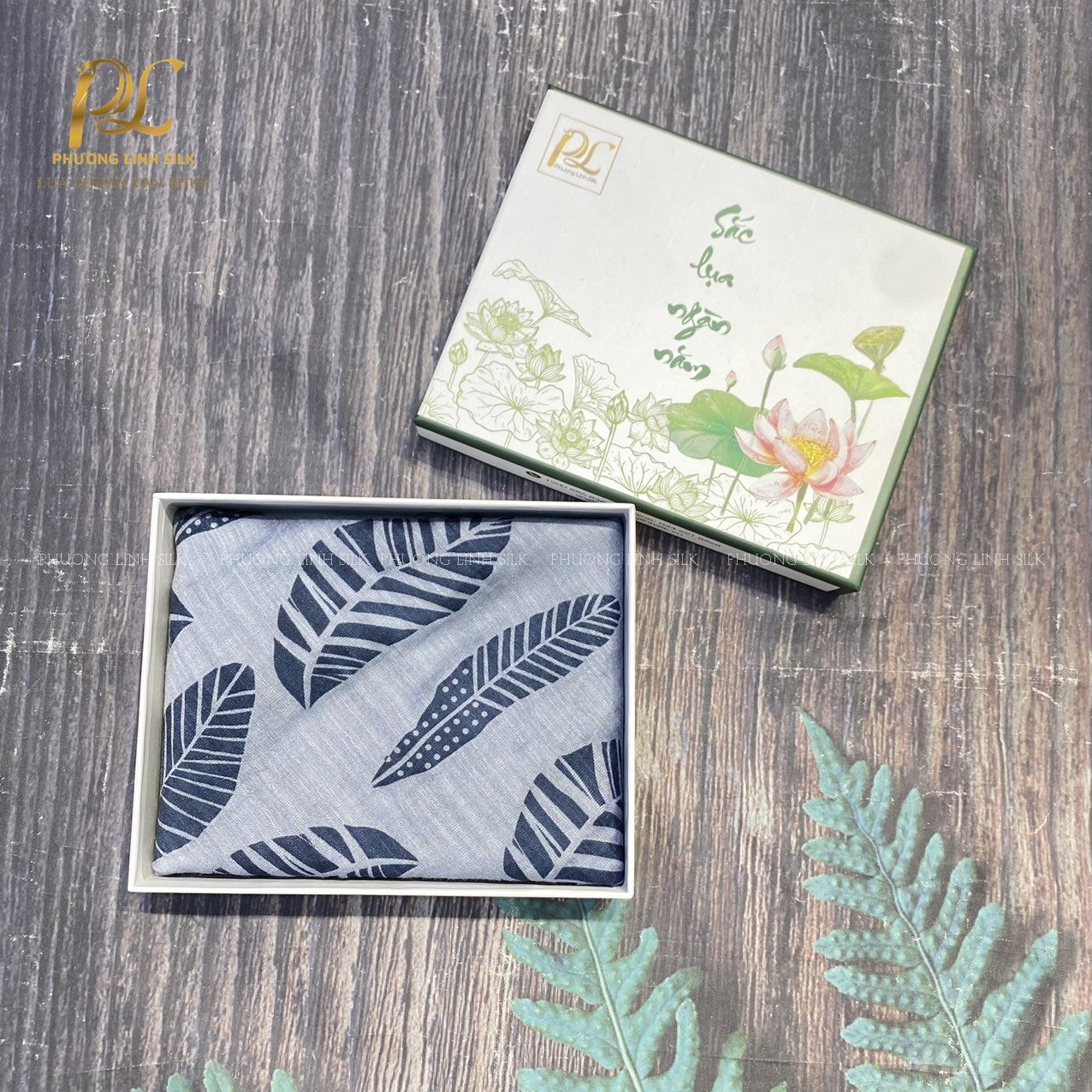 KHĂN TƠ THỦ CÔNG LANH IN NGHỆ THUẬT