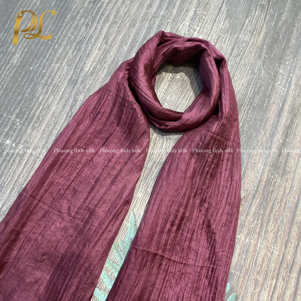 KHĂN LỤA NHẸ MỘT MÀU 100% TƠ TẰM