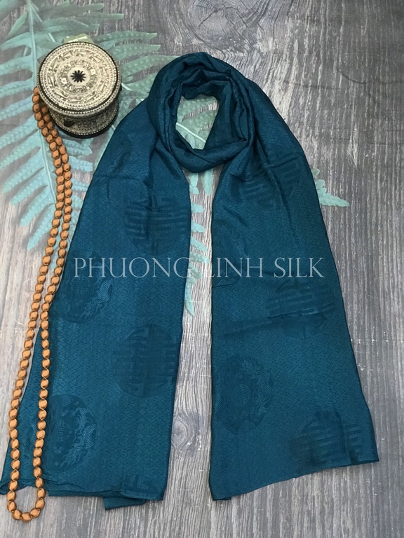 KHĂN LỤA VÂN CỔ TRUYỀN 100% TƠ TẰM 10