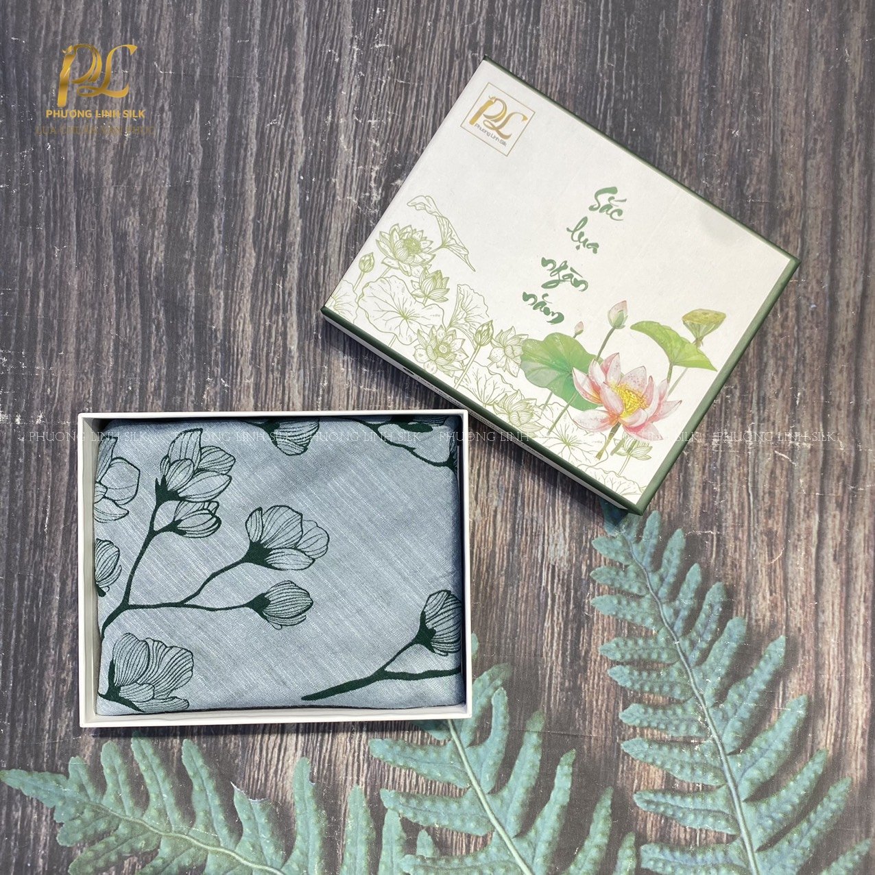 KHĂN TƠ THỦ CÔNG LANH IN NGHỆ THUẬT