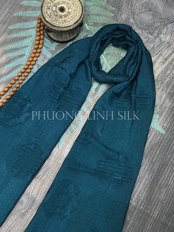 KHĂN LỤA VÂN CỔ TRUYỀN 100% TƠ TẰM 10