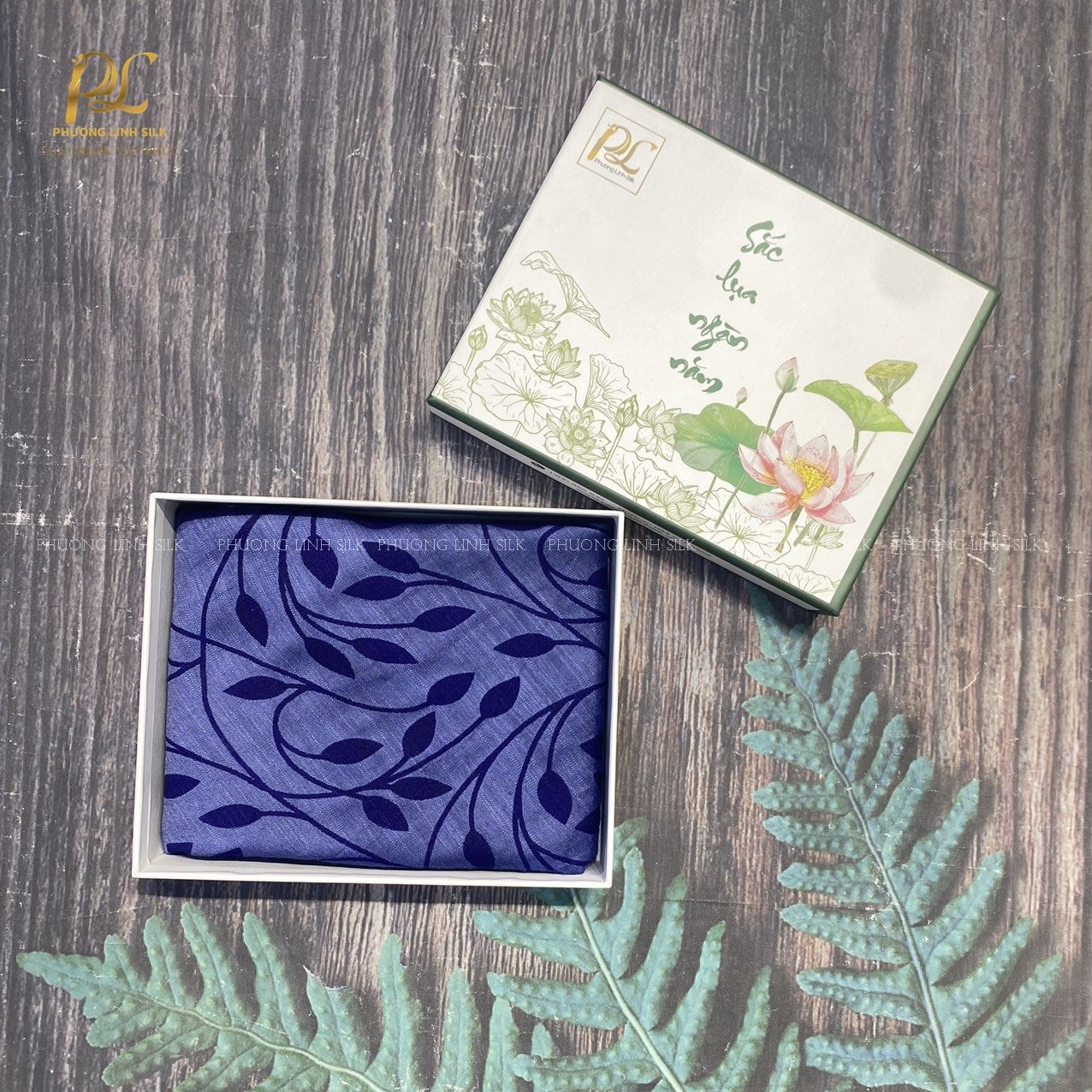 KHĂN TƠ THỦ CÔNG LANH IN NGHỆ THUẬT