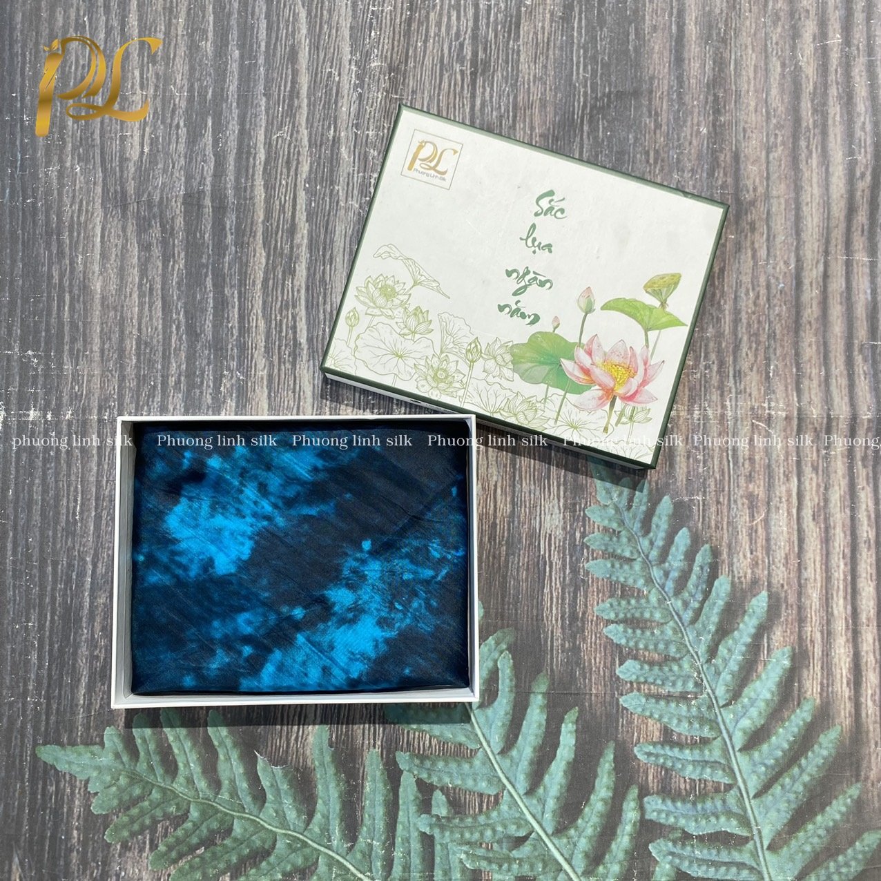 KHĂN LỤA NHẸ 100% TƠ TẰM LOANG KHỐI