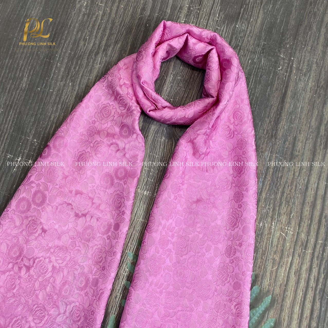 KHĂN LỤA VÂN CỔ TRUYỀN 100% TƠ TẰM 13