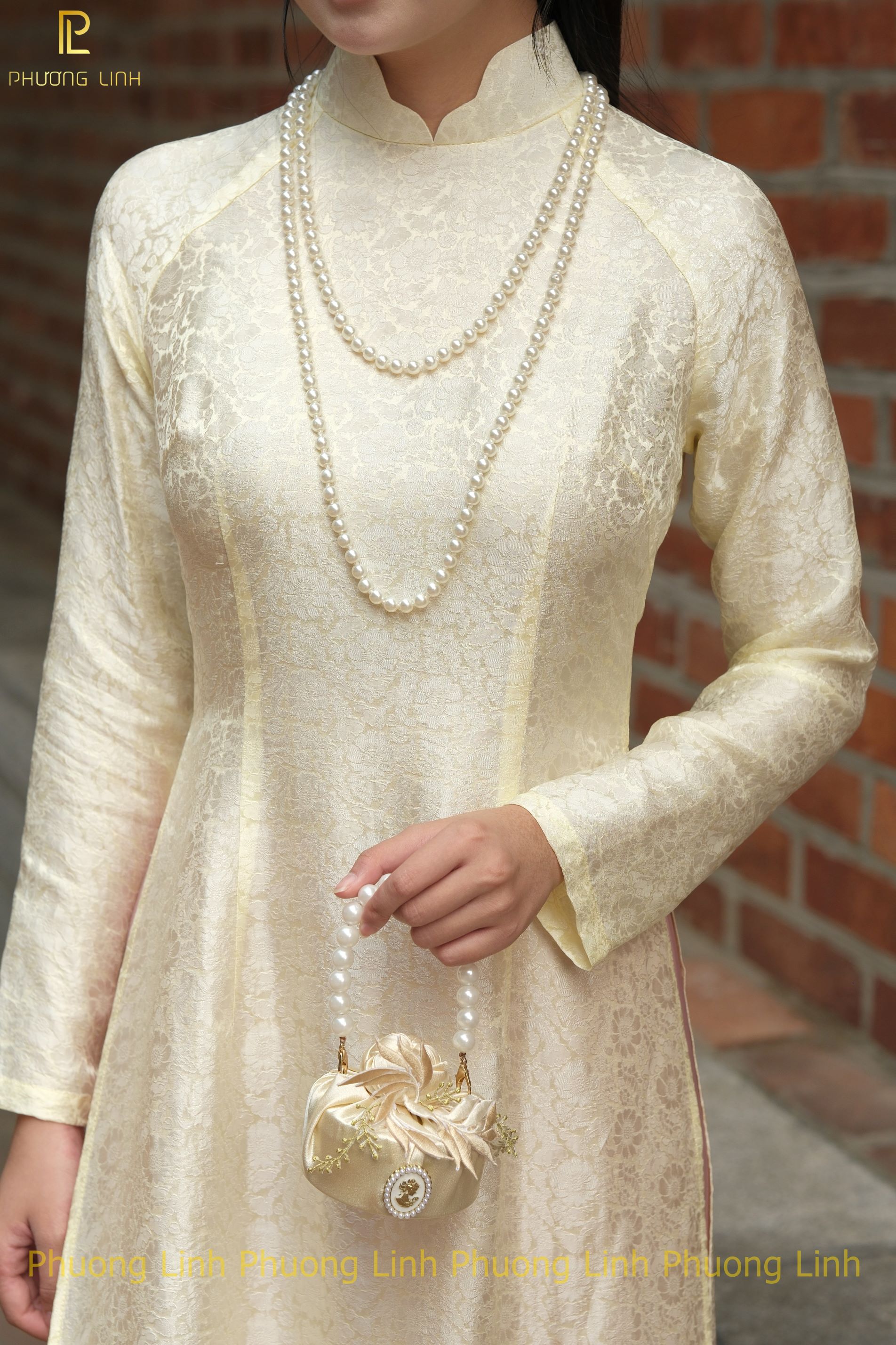 ÁO DÀI LỤA TƠ TẰM HÀ ĐÔNG CẨM GIAO