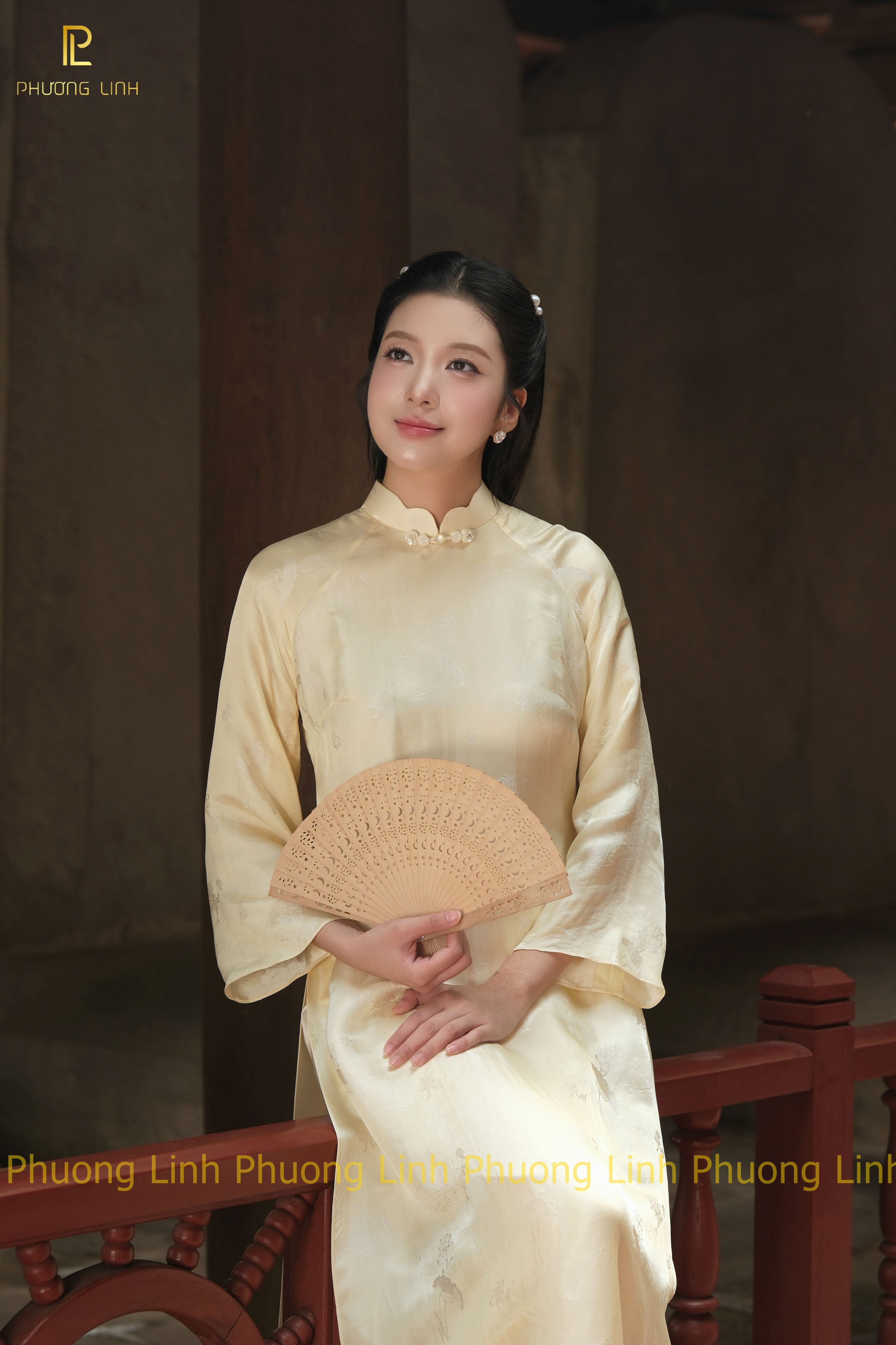 ÁO DÀI LỤA TƠ TẰM HÀ ĐÔNG THANH NHÃ BE