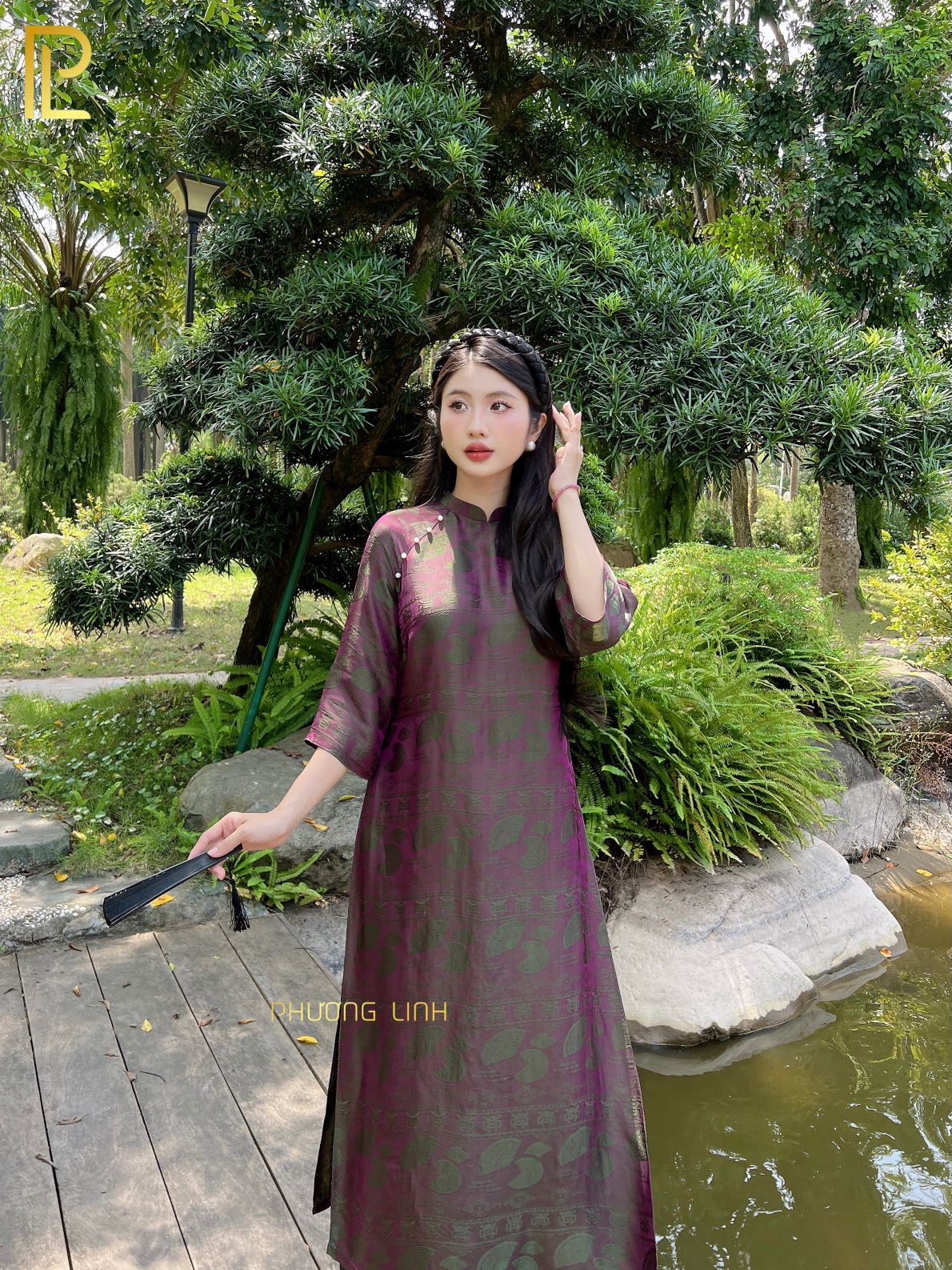 ÁO DÀI LỤA TƠ TẰM HÀ ĐÔNG SUÔNG TUỆ AN