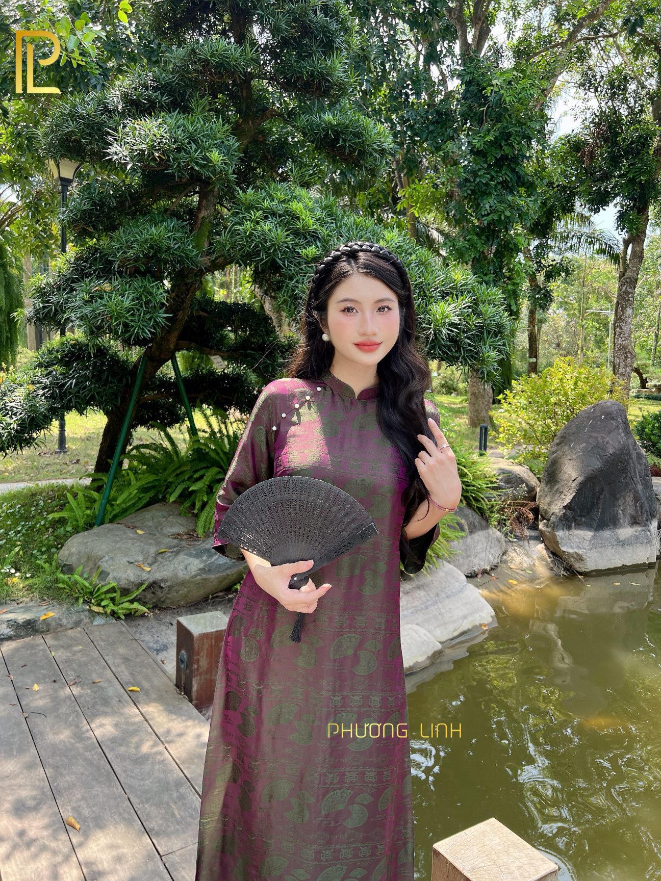 ÁO DÀI LỤA TƠ TẰM HÀ ĐÔNG SUÔNG TUỆ AN