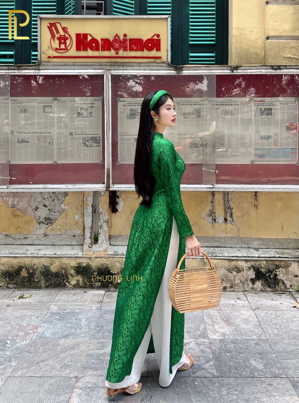 ÁO DÀI LỤA HÀ ĐÔNG TRUYỀN THỐNG NGUYỆT THIỀN