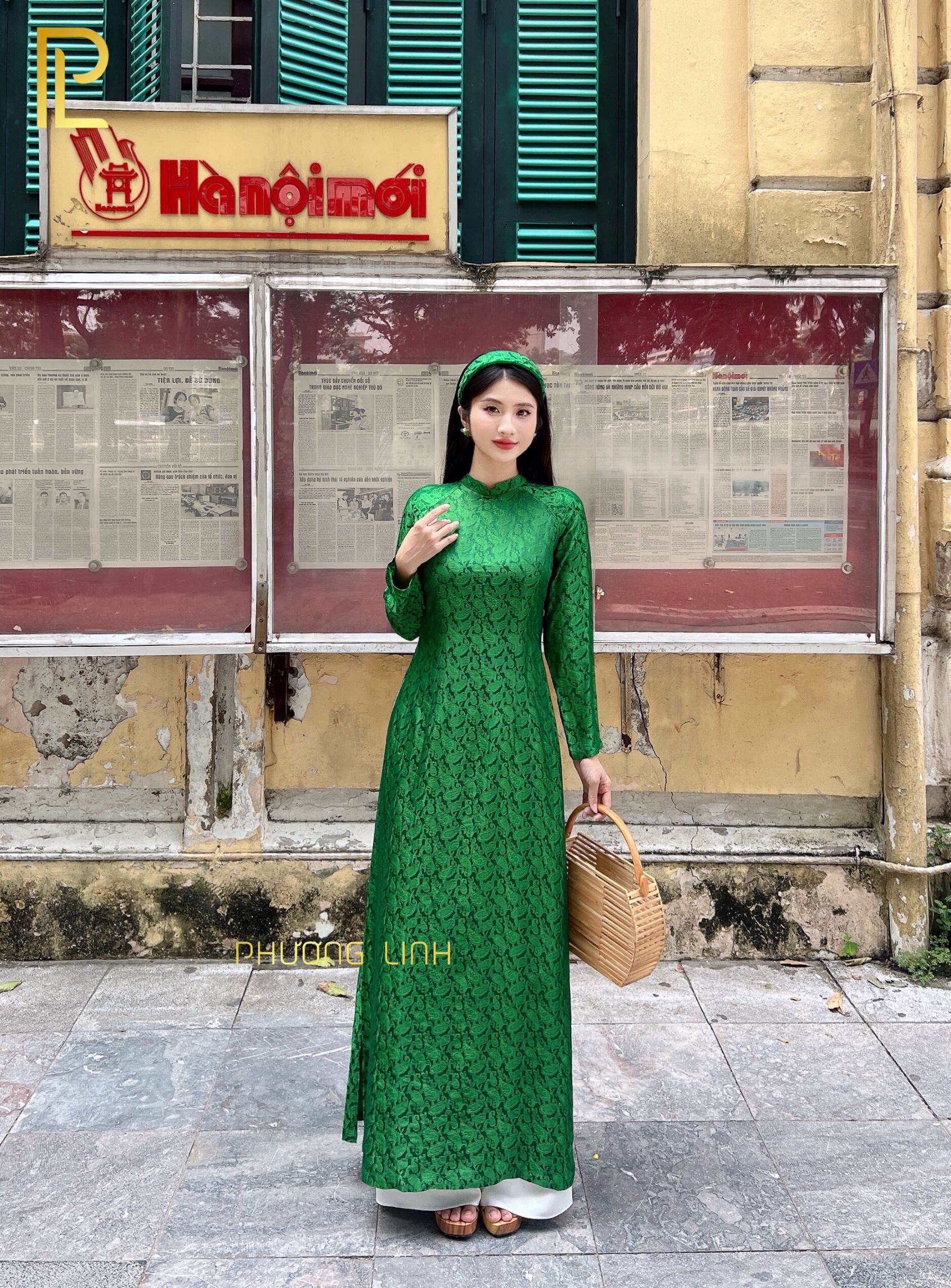 ÁO DÀI LỤA HÀ ĐÔNG TRUYỀN THỐNG NGUYỆT THIỀN